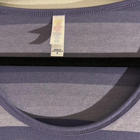 NWT Lynnae Purple Striped Long Sleeve Top Size S - Picture 3 of 6